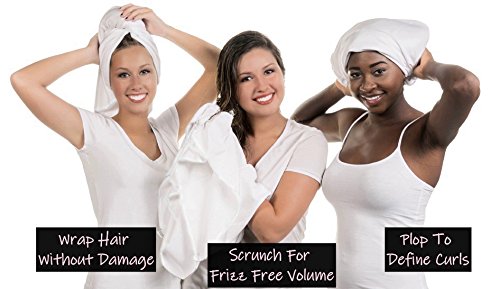 Ultimate Hair Towel - T shirt Hair Towel - Best Towel for Frizzy Hair
